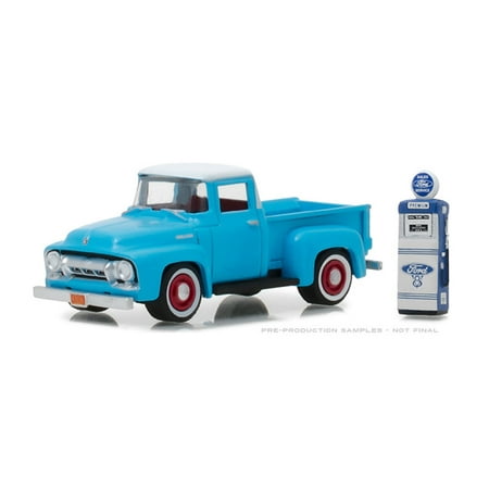 Vintage Iii Series - GREENLIGHT 1:64 THE HOBBY SHOP SERIES 3 - 1954 FORD F-100 WITH VINTAGE GAS PUMP 97030-A