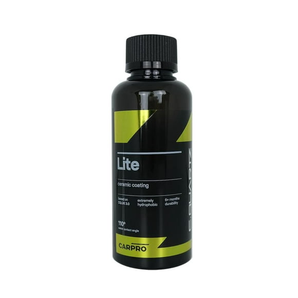 CARPRO CQUARTZ Lite - Sio2 (ceramic), Tio2 (titanium) Hybrid Car Ceramic Coating or Topcoat, Apply to Any Surface, Wipe On and Wipe Off - 100mL