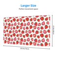 thumbnail image 3 of Kdxio Hand Drawn Strawberry Print Large Gaming Mouse Pad,Non-Slip Base,Water Resist Keyboard Pad for Gamer,Office & Home,29.5 x 15.8 in, 3 of 9