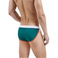 thumbnail image 3 of TANBOM Men's Sexy Polyamide Triangle Swim Trunks Adjustable Drawstring Big Pouch Comfortable Breathable Green L, 3 of 5