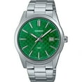 thumbnail image 2 of Casio Standard Montre pour Homme Analogique en Acier Inoxydable, Cadran Vert, Quartz MTP-VD03D-3A1, 2 of 2