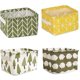 thumbnail image 1 of 4 Piezas Mini Cestas de Almacenamiento Cuadradas, Cestas de Almacenamiento de Tela de Algodón y Lino, Cajas de Almacenamiento Plegables para Bebés, Cestas de Almacenamiento de Tela Pequeñas, 1 of 8