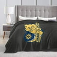thumbnail image 4 of Mount Saint Joseph University Logo Fleece Blanket, Very Soft Microfiber Flannel Blanket for Couch Warm and Cozy for All Seasons, 4 of 6