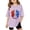 shirts 35#Purple, variant on WAYUTE 4th of July Stylish Graphic Tee Top for Girls Patriotic Cozy Shirts for Kids Youth Loose Cute Summer Daily Wear