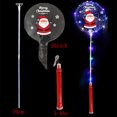 thumbnail image 5 of Globos Bobo con luces LED de 10, 20 y 30 piezas, con 3 niveles de iluminación y asa intermitente, para decoración de fiestas navideñas, con estampados de Papá Noel, 5 of 5