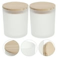 thumbnail image 4 of Sipeihong 2Pcs Round Glass Jars with Wood Lid - Kitchen Storage Containers, 4 of 10