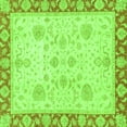 thumbnail image 1 of Ahgly Company Indoor Square Oriental Green Traditional Area Rugs, 8' Square, 1 of 4