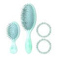 thumbnail image 3 of Daily Gard Detangling Wet Hair Brush Set for Women and Girl, Ultra Soft-Nylon Bristles Detangler Brush for All Hair Types, Green, Idea Gift, 3 of 8