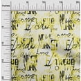 thumbnail image 2 of oneOone Viscose Chiffon Light Yellow Fabric Abstracts Dress Material Fabric Print Fabric By The Yard 42 Inch Wide, 2 of 6