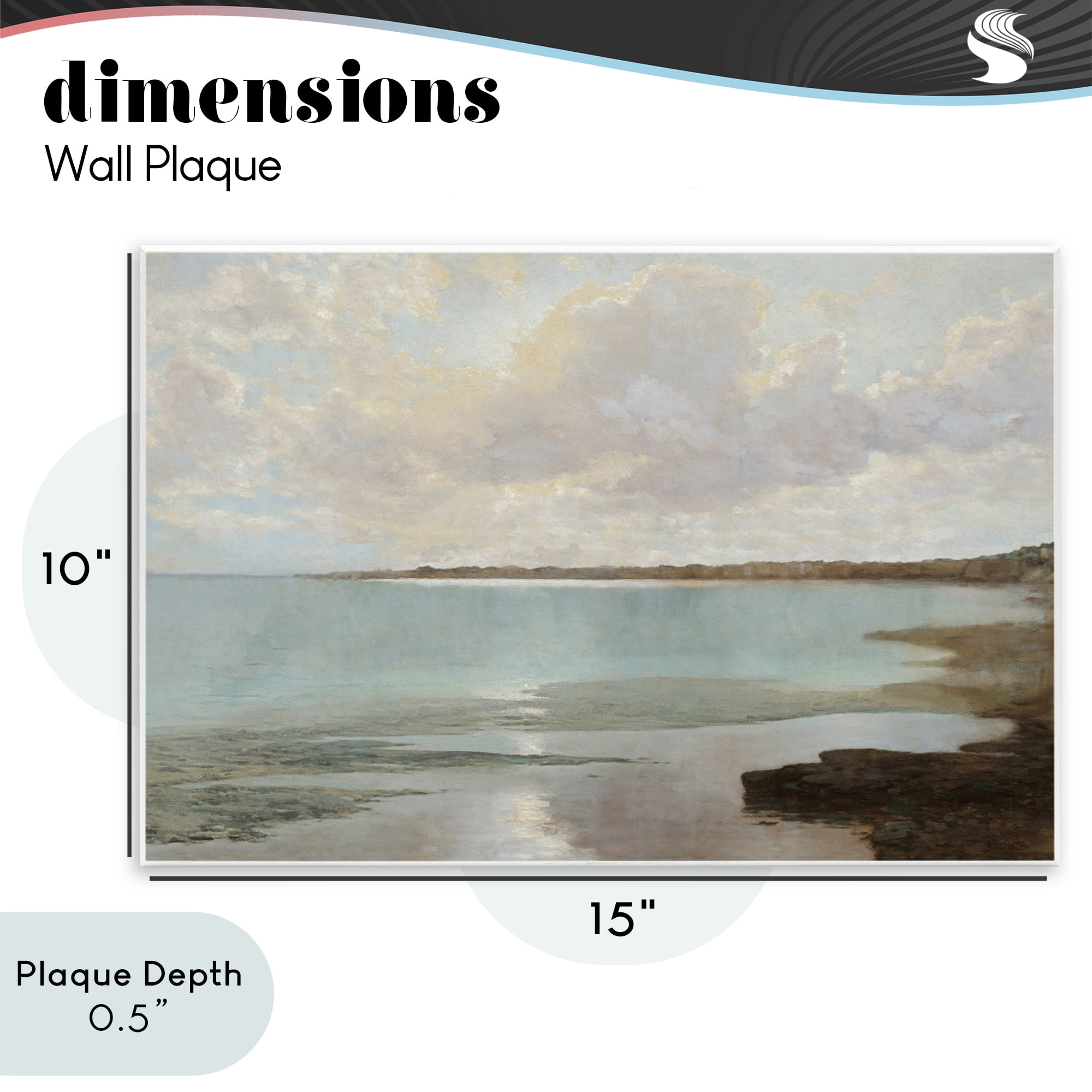Stupell Industries At The Shore Horizon Wall Plaque Art, design by Christy McKee