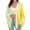 Yellow, variant on Lovskoo 2024 Cardigan Sweaters for Women Loose Casual Long Sleeve V-Neck Color Blocking Knitted Open Front Oversized Button Lightweight Sweater Coat Cardigan Outwear Purple