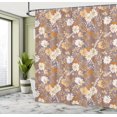 thumbnail image 5 of Ambesonne Floral Shower Curtain, Flowers and Olive Branches, 69"Wx70"L, Multicolor, 5 of 5