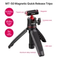 thumbnail image 5 of Ulanzi MT-50 Extendable Magnetic Tripod for DJI Osmo Action 3/4 – Portable & Versatile Tripod for Content Creators, 5 of 7