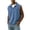 Blue, variant on Men's Denim Sleeveless Polo Tank Top Contrast Trim Breathable Fabric Summer Casual & Street Wear For Canadian Men,Blue,S