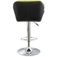 thumbnail image 3 of Modern Home Spyder Contemporary Adjustable Height Barstool/Bar Chair (Black/Yellow), 3 of 6
