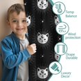 thumbnail image 3 of Blackout Kids Curtains,Cat and Moon Gothic Pattern Children's Insulated Curtains Set Of 2,Bedroom Essentials,Toddler Room Decor 52"x84", 3 of 5