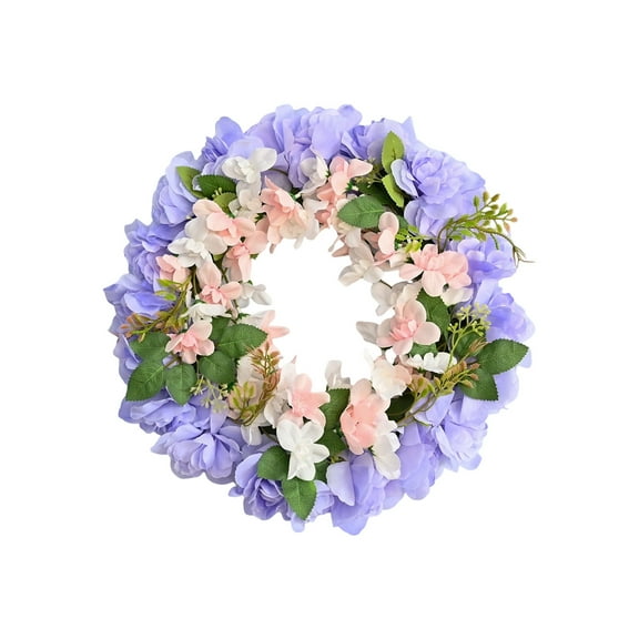 Elainilye Simulation Orchid Wreath Small Size for Christmas Home Decor Wall Hanging Indoor Holiday Living Room