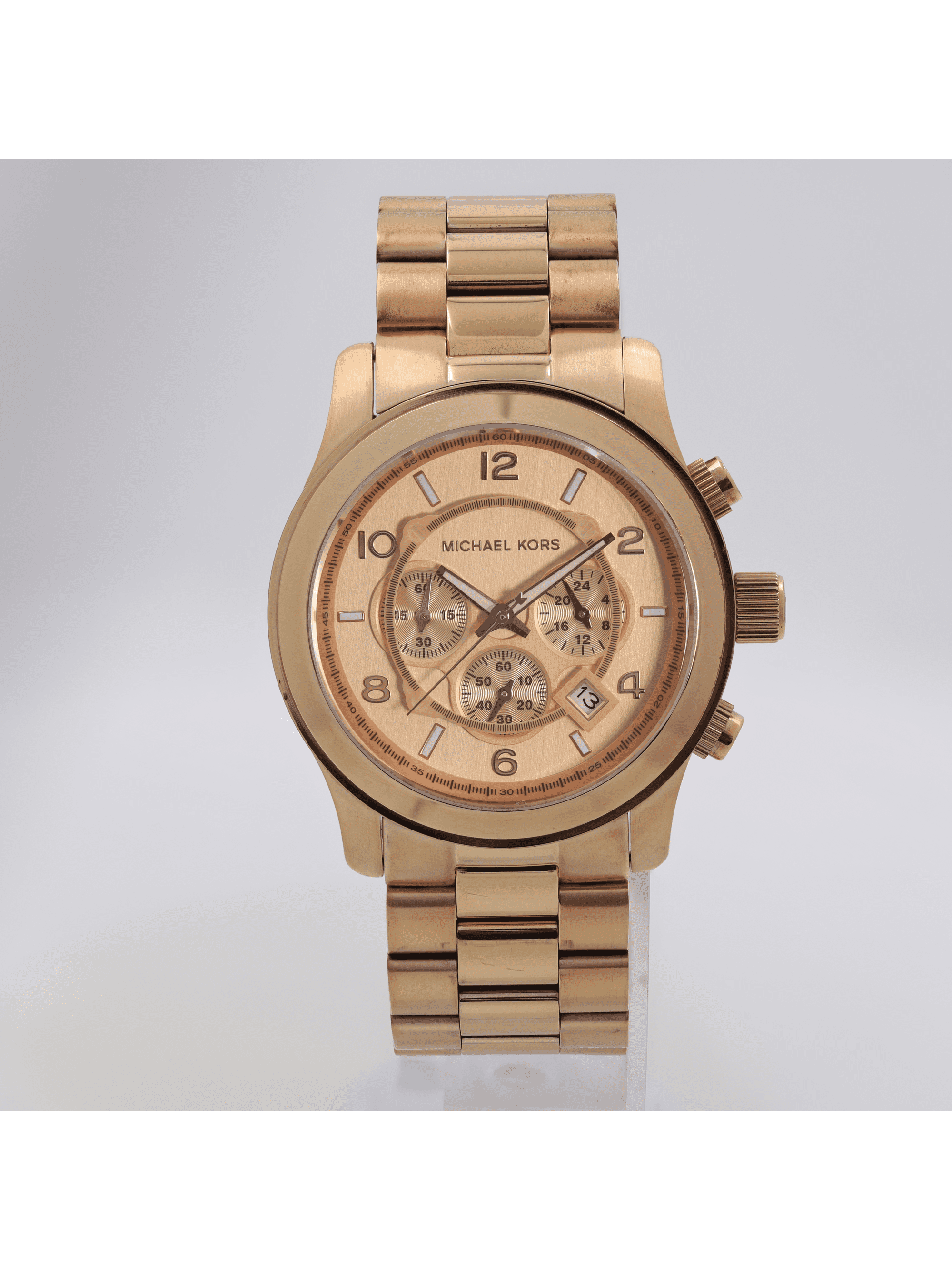 Round LuxuryPremium Michael Kors Men Rose Gold Analog Watch