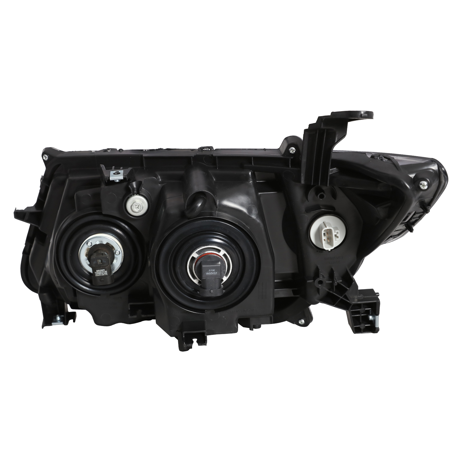 HOUGEET Full Black Headlight Assembly Fit for 2011-2017 Honda Odyssey, Headlamp Right – Direct Replacement Headlights Headlamps for Odyssey(Black,Passenger Side)