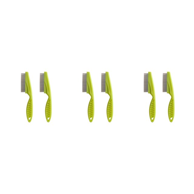 Guardoinrt 2x Stylish Lice And Dust Comb For Pets Comfortable Robust And Durable Easy fruit green L 3Set