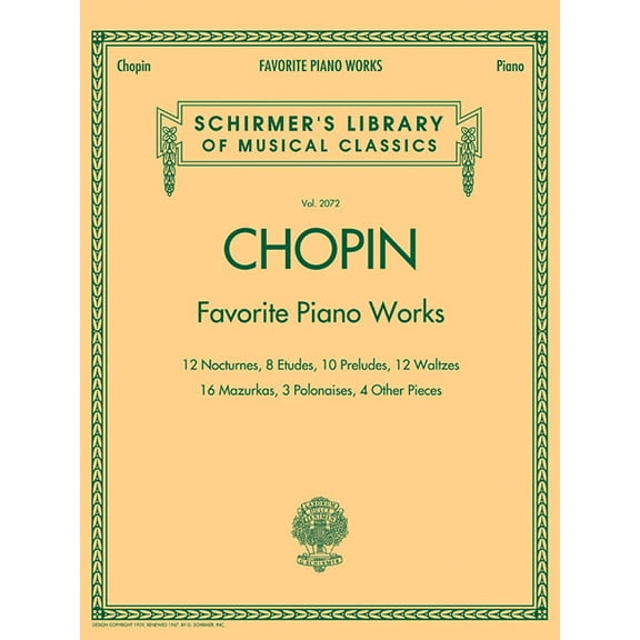 Schirmer's Library of Musical Class Favorite Piano Works: Schirmer Library of Classics Volume 2072, Book 2072, (Paperback)