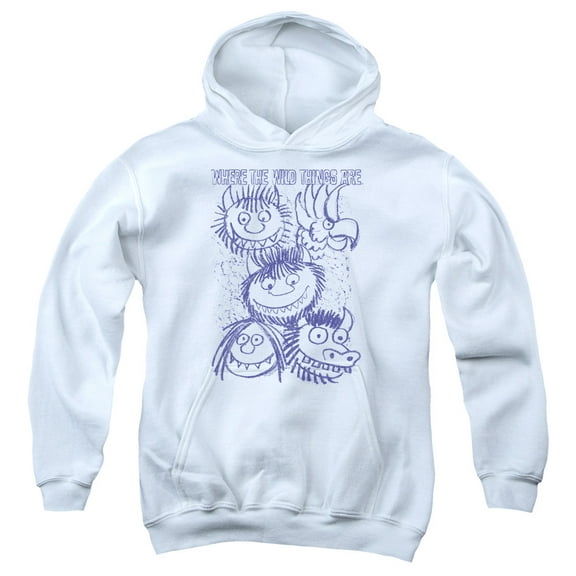 Where The Wild Things Are - Wild Sketch - Youth Hooded Sweatshirt - Small