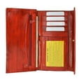 thumbnail image 2 of Womens Eel Skin Leather Deluxe Checkbook Wallet E 2575, 2 of 6