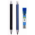thumbnail image 1 of shiyou-2Pcs 5.6mm Metal Mechanical Pen,Automatic Graphite Pencil Lead Holder with 4pcs extra Lead Refills Set Accessories for Drafting,Shading,Crafting, 1 of 4