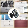 thumbnail image 5 of 4 Pcs Cabinet Handle Drawer Pulls Dragonfly Knobs with Screws Square Furniture Office Cabinet Knob Decoration, 5 of 7