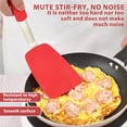 thumbnail image 2 of Silicone Kitchen Utensil Set 2 Pack, Non Stick Cooking Spatula Set with Heat Resistant Silicone Turner and Slotted Spatula for Frying and Cooking,Red, 2 of 6