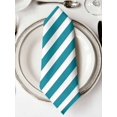 thumbnail image 2 of Cloth Napkins Set of 8 - 20x20 Inches, Teal Striped Washable Reusable Table Napkins, Simple Art Vertical Stripe Farmhouse Soft & Absortbent Dining Napkin for Party Wedding Hotel Restaurant, 2 of 8