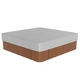 thumbnail image 1 of Cubierta para Jacuzzi Exterior Uxcell 85.8" x 85.8" x 11.8" Impermeable y a Prueba de Clima Protector de SPA Cuadrado, Gris, 1 of 6