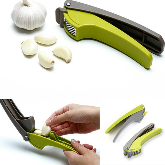 PEONAVET Garlic Press Kitchen Gadgets Plastic Garlic Garlic Masher Manual Garlic Press Compact Convenient