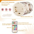thumbnail image 7 of Holiday Themed Treats Design Set of 2 Flameless LED Candles Remote and Timer Indoor Outdoor, 7 of 7