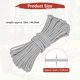 thumbnail image 3 of Uxcell Cuerda Paracord de 4 MM 49FT para Camping [1PCS] - Cuerda de 7 hebras 550LB para Tiendas de Camping y Lonas [Gris], 3 of 6