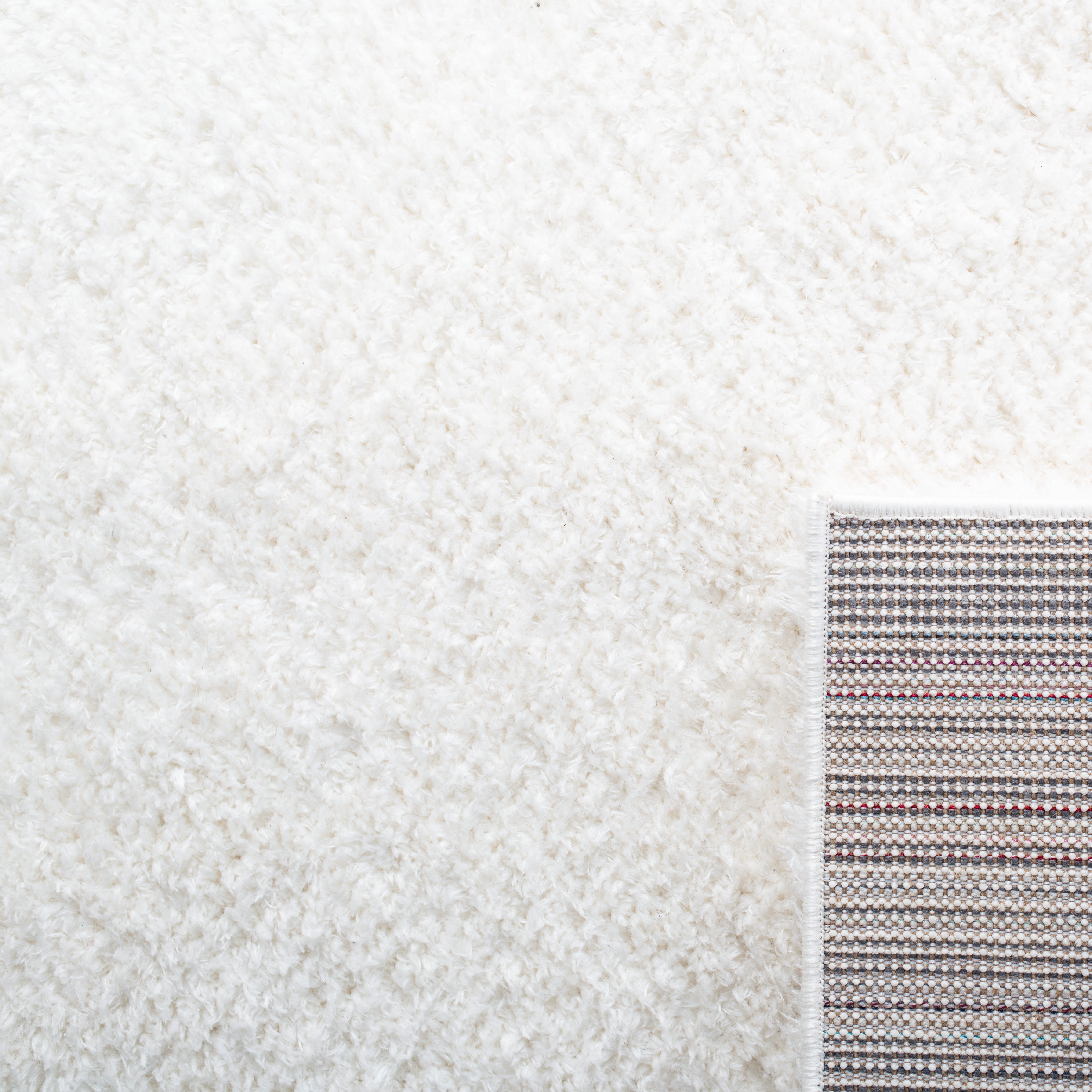 Safavieh Decora Shaggy Finola Solid Shag Area Rug, Ivory, 4' x 6'