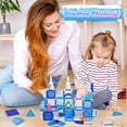 thumbnail image 3 of Huge Wave Magnetic Tiles for Kids Ages 4-8, 76 PCS 3D Building Set Toys, Animal Magnetic Tiles, STEM Montessori Educational Toy, Christmas Birthday Gift for Toddler, 3 of 9
