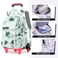 thumbnail image 5 of IvyH 6 Wheels Rolling Backpack Wheeled Roller School Bag Elementary Wheeled Backpack Bookbag with Detachable Trolley, 5 of 5