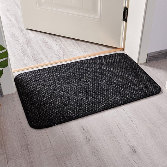 Alfombra de Antideslizante, Alfombrilla de Gruesa Absorbente de Agua Suave, Parte Trasera TRP, Lujosa Y Cómoda para Bañera de Hotel, , Negro perfecl alfombra de baño