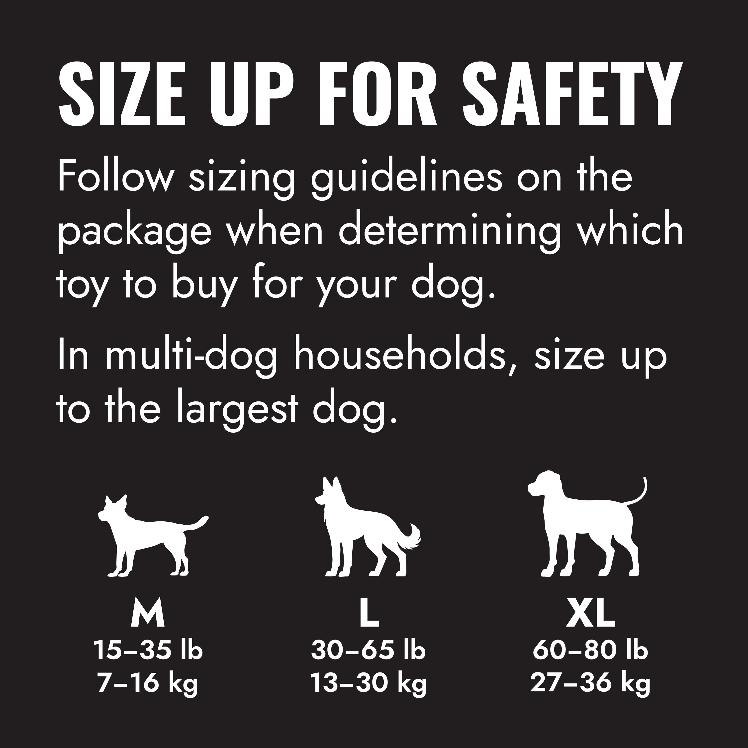 KONG® Extreme Rubber Goodie Bone for Power Chewers, Extra Large for Dogs Between 60-90 lbs