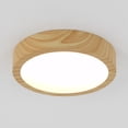 thumbnail image 2 of Artika Dryad 10 in. 16 Watt Modern Wood Integrated LED Flush Mount Ceiling Light Fixture for Kitchen or Bedroom, 2 of 7