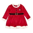 thumbnail image 4 of Disney Minnie Mouse Christmas Mrs. Clause Dress and Santa Hat Outfit Set Newborn to Big Kid, 4 of 5
