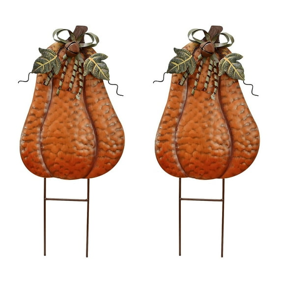 Rustic Pumpkin Decor Yard Stake Signs Yard Decorations Halloween Pumpkin Lawn Decor Pumpkin Sign