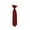 Burgundy, variant on Solid Navy Blue Boy's 11" Clip On Tie, Age 3 to 6 Years Old