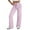 Pink, variant on Gibobby Womens Pants Clearance Sweatpants Solid Cotton Linen Drawstring Elastic Waist Long Wide Leg Pants(Pink,XXL)