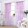 thumbnail image 2 of Salix Leaf Sheer Voile Curtain Panel Drapes Curtain for Bedroom Living Room Kitchen Balcony, 2 of 6