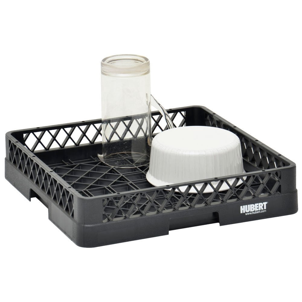 Vollrath Traex Black Plastic Open Dishwashing Rack - 19 3/4"L x 19 3/4"W x 4"H