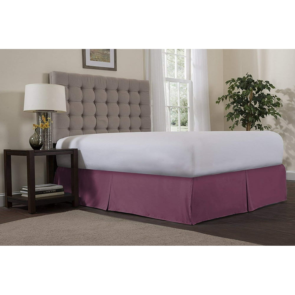 Reversifi Center Pleat Bed Skirt King Size Polignac/pink