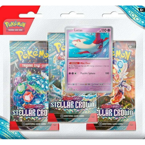 Pokemon Scarlet & Violet Stellar Crown 3-Pack Blister | Latias