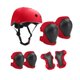 thumbnail image 5 of Conjunto de engranajes de protección de casco para bicicletas 7x para niños, almohadillas para el impacto del casco de skateboard, cómodas aletas de Rojo, 5 of 8